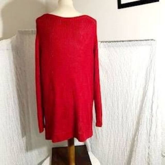 a.n.a Red Knit Sweater Top Size 2X - Picture 4 of 9